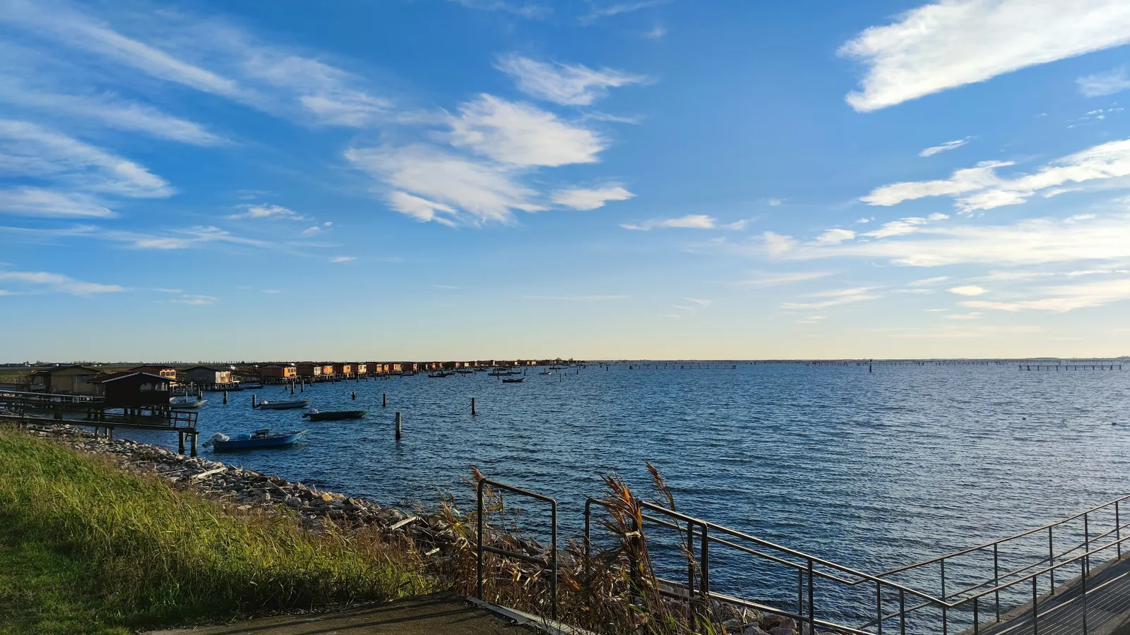 Cavane dei pescatori sulla Sacca di Scardovari a Porto Tolle